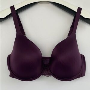 Bali Purple Molded Cup Full Coverage Bra 42C